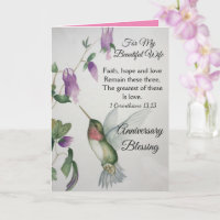 Faith Hope Love For My Wife Anniversário Benjamin