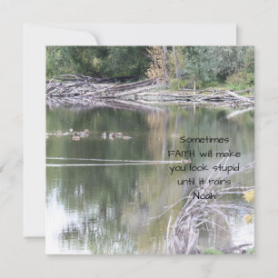 Cartão Faith Inspirational Humor Cote Bíblia Christian 