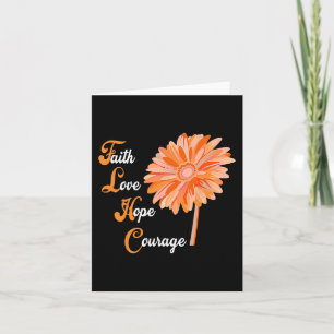 Cartão Faith Love Esperam Coragem Aml Leukemia Consciênci