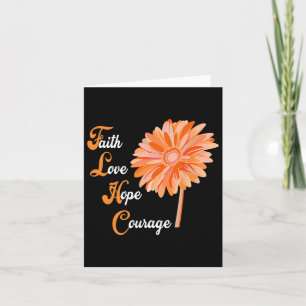 Cartão Faith Love Esperava Coragem Aml Leukemia Consciênc