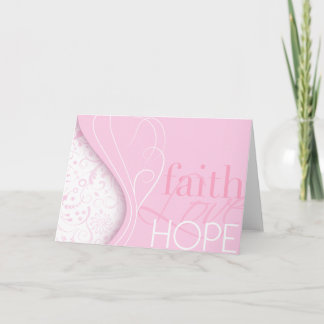 Cartão Faith Love Hope