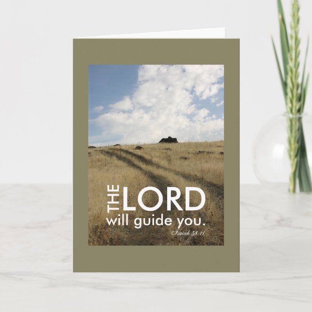 Cartão Faith Motivational Guidance Viagem (Frente)