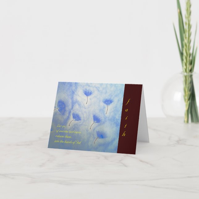 Cartão Faith... Scripture Note Card. (Frente)