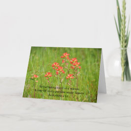 Cartão Faith Wildflower Love Prayers Card