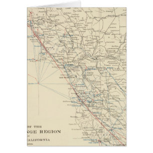 Cartão Faixa costeira do médio estado da Califórnia