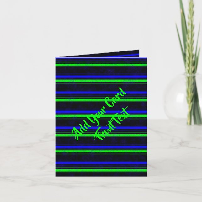 Cartão Faixa Verde Azul Preta (Frente)