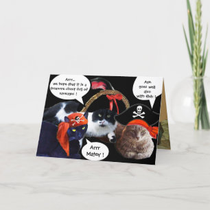 CARTÃO FALANDO EM GATOS PIRATOS, MAPAS DE TRATAMENTO DE P