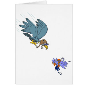 Cartão Falcão com óculos