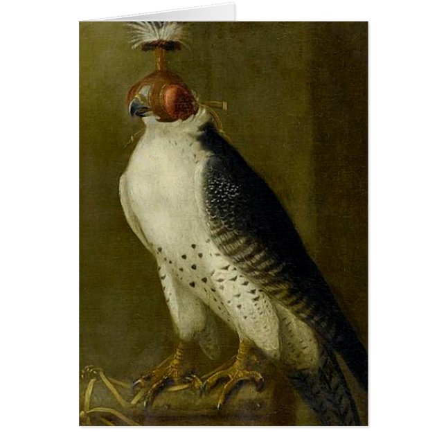Cartão Falcão de caça - século XVII (Frente)