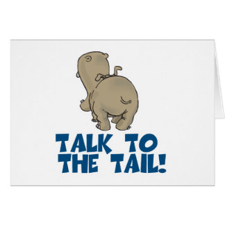 Cartão Fale com o Tail Hippo
