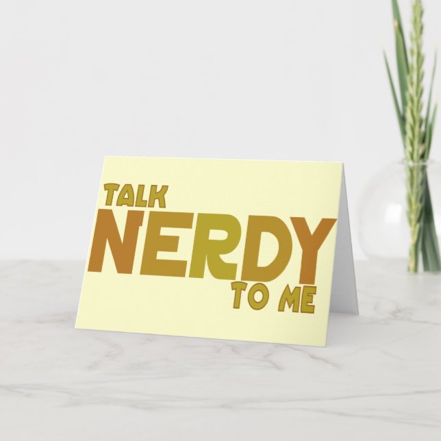 Cartão Fale nerd comigo (Frente)