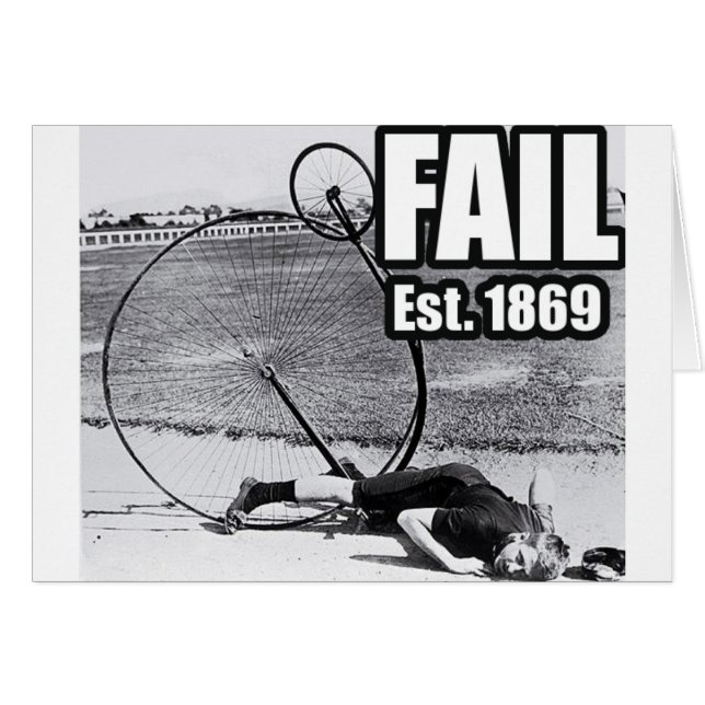 Cartão Falha épica. (Frente Horizontal)