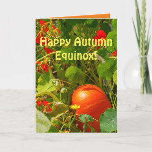 Cartão Fall Equinox, Autumn's Arrival, Pretty Fall Scene