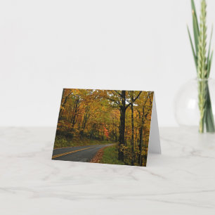 Cartão Fall Foliage Country Road Note Card