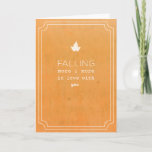 Cartão Fall Love Note<br><div class="desc">This modern love note is great for autumn. This fall greeting card is perfect for a birthday,  celebration,  or just a few nice words to tell someone special how much you love them.</div>