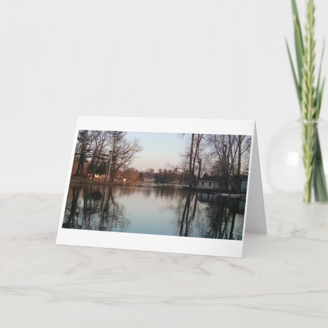 Cartão Fall reflections (Frente)