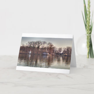 Cartão Fall Reflections on Pine Lake