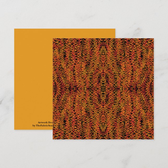 Cartão Fall Season Changing Colors Foliage Leaves Art (Frente/Verso)