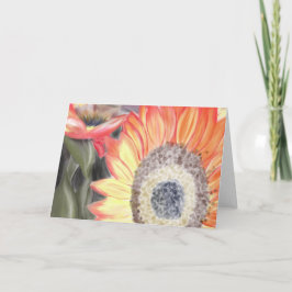 Cartão Fall Sunflower