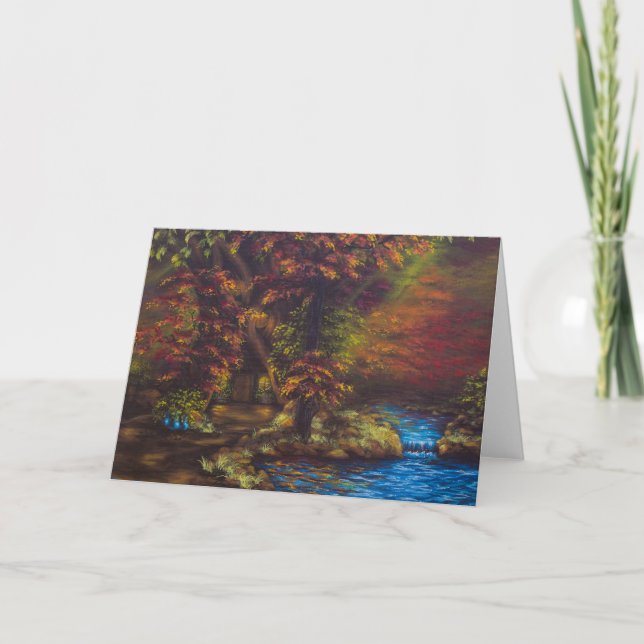 Cartão Fall Woods Greeting Card (Frente)