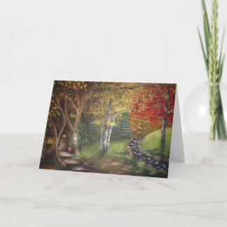 Cartão Fall Woods Greeting Card