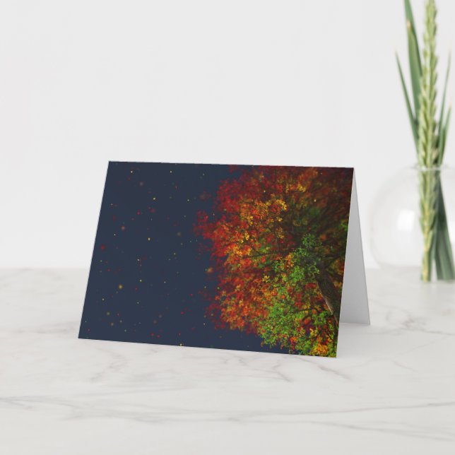 Cartão Falling Rainbow Card (Frente)