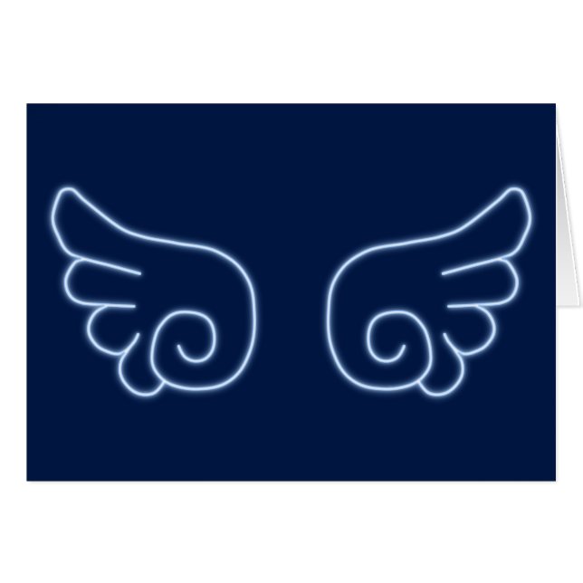Cartão Falln Chibi Angel Wings (Frente Horizontal)