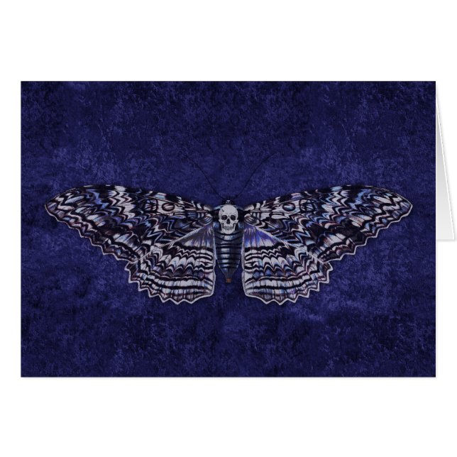 Cartão Falln Deathshead Moth (Frente Horizontal)