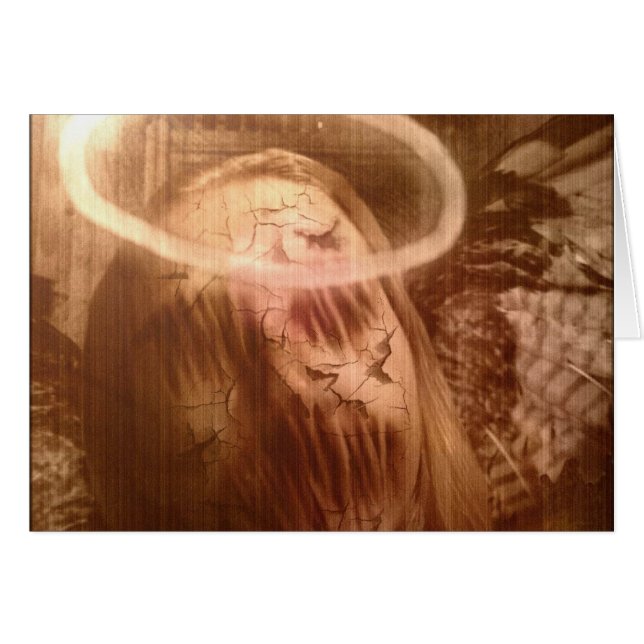 Cartão Falln Guardian Angel (Frente horizontal)