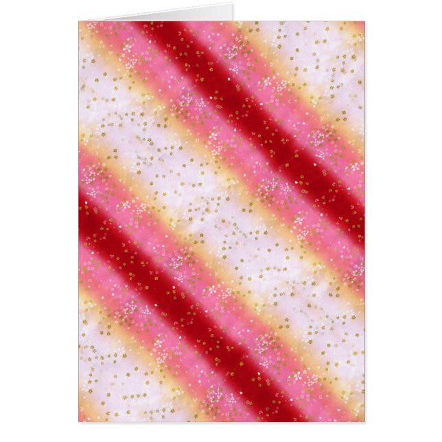 Cartão Falln Pink Sakura Sunrise (Frente)