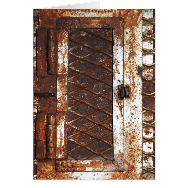 Cartão Falln Rusted Window (Frente)