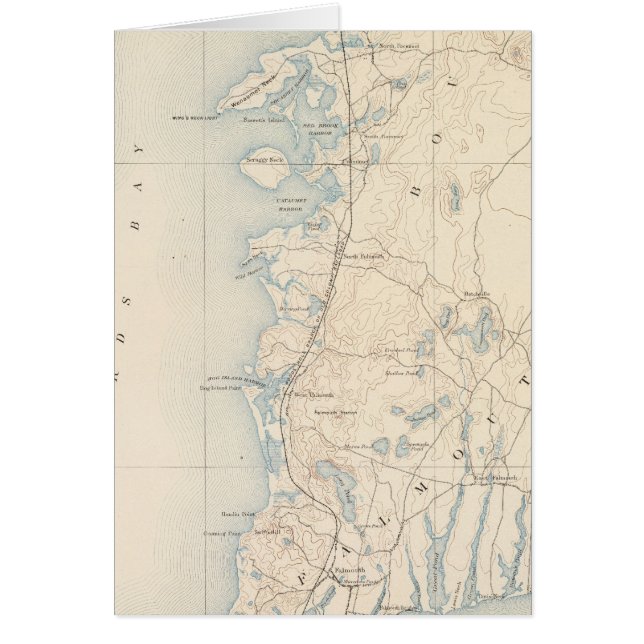 Cartão Falmouth, Massachusetts (Frente)