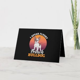 Cartão Falo Fluent French Bulldog Frenchie Clos Gift