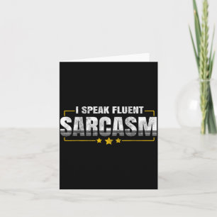 Cartão Falo Sarcasmo Fluente Citação Divertida de Humor S
