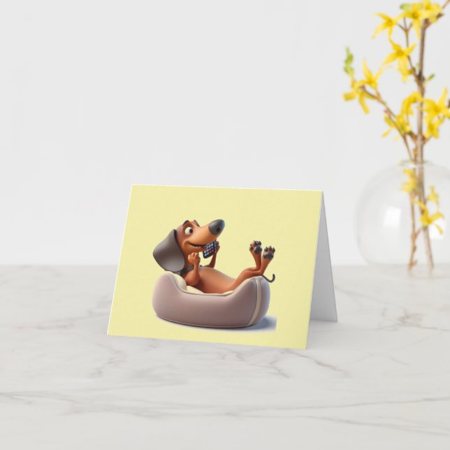 Cartão Falta-te Amigo (Flor Amarela)