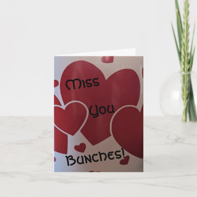 Cartão Falta um amado (Frente)