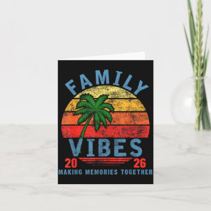 Cartão Família 2026 Vibrações Reunião de Família Férias F