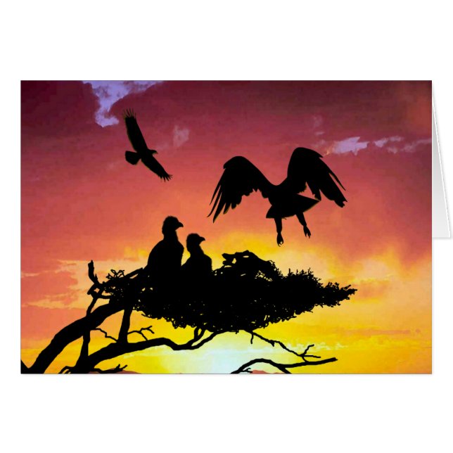 Cartão Família Águia (Frente Horizontal)