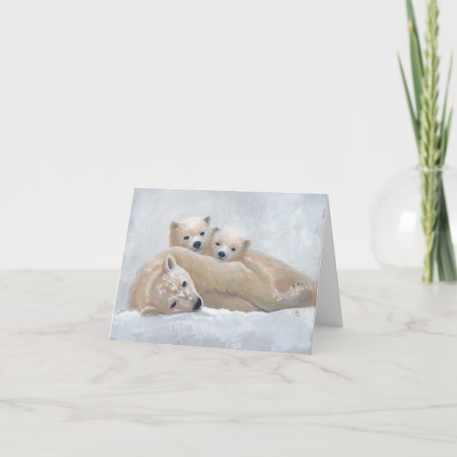 Cartão Família Ártico (Frente)