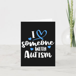 Cartão Família Autismo Eu Amo Alguém Com Consciência Auti