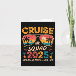Cartão Família Cruise Squad 2025 Summer Vacation Matching