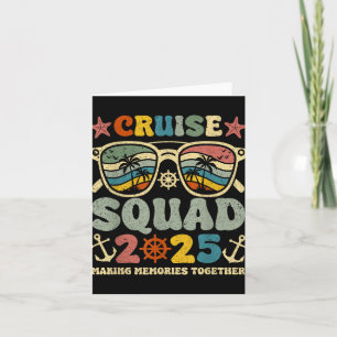 Cartão Família Cruise Squad 2025 Summer Vacation Matching