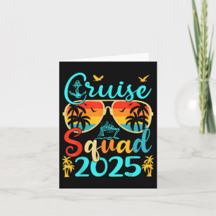 Cartão Família Cruise Squad 2025 Summer Vacation Matching