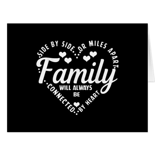 Cartão Família De Camisas Correspondentes Sempre Estar Co (Frente horizontal)