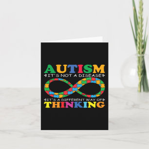 Cartão Família de Consciência Autismo Não é Autismo de Do