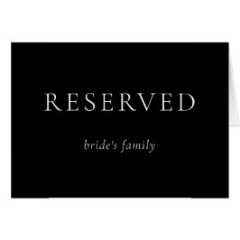 Cartão Família de Noivas Mínimas de Casamento Negra