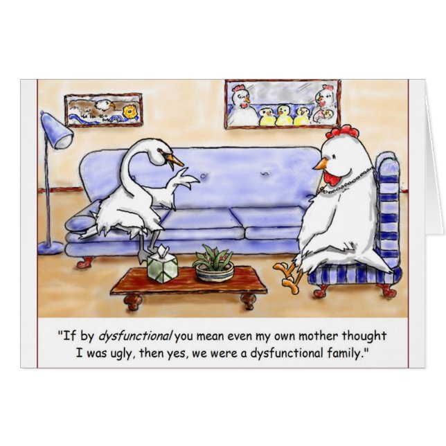 Cartão Família disfuncional (Frente horizontal)