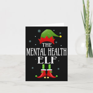 Cartão Família Diversão De Saúde Mental Elf Xmas Matando 