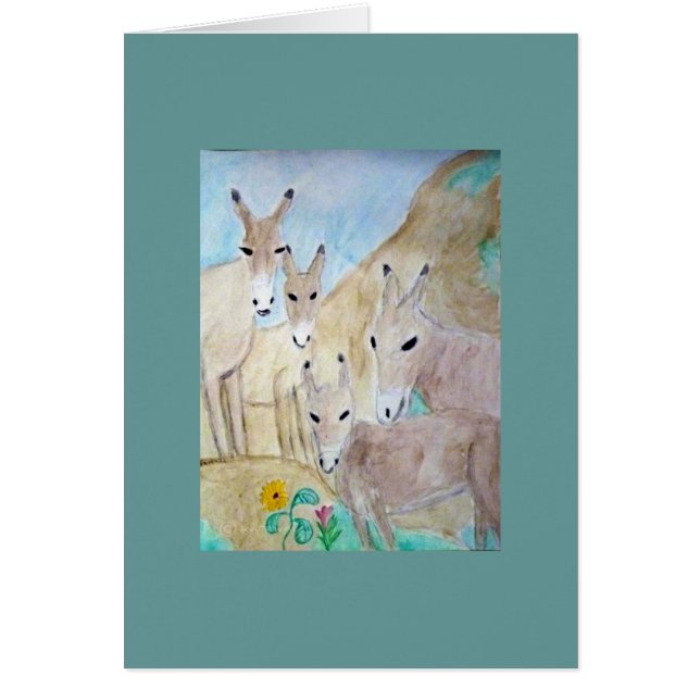 Cartão família do asno (Frente)