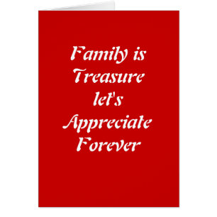 Cartão Família é tesouro